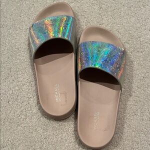 Michael Kors Iridescent Slide Sandals